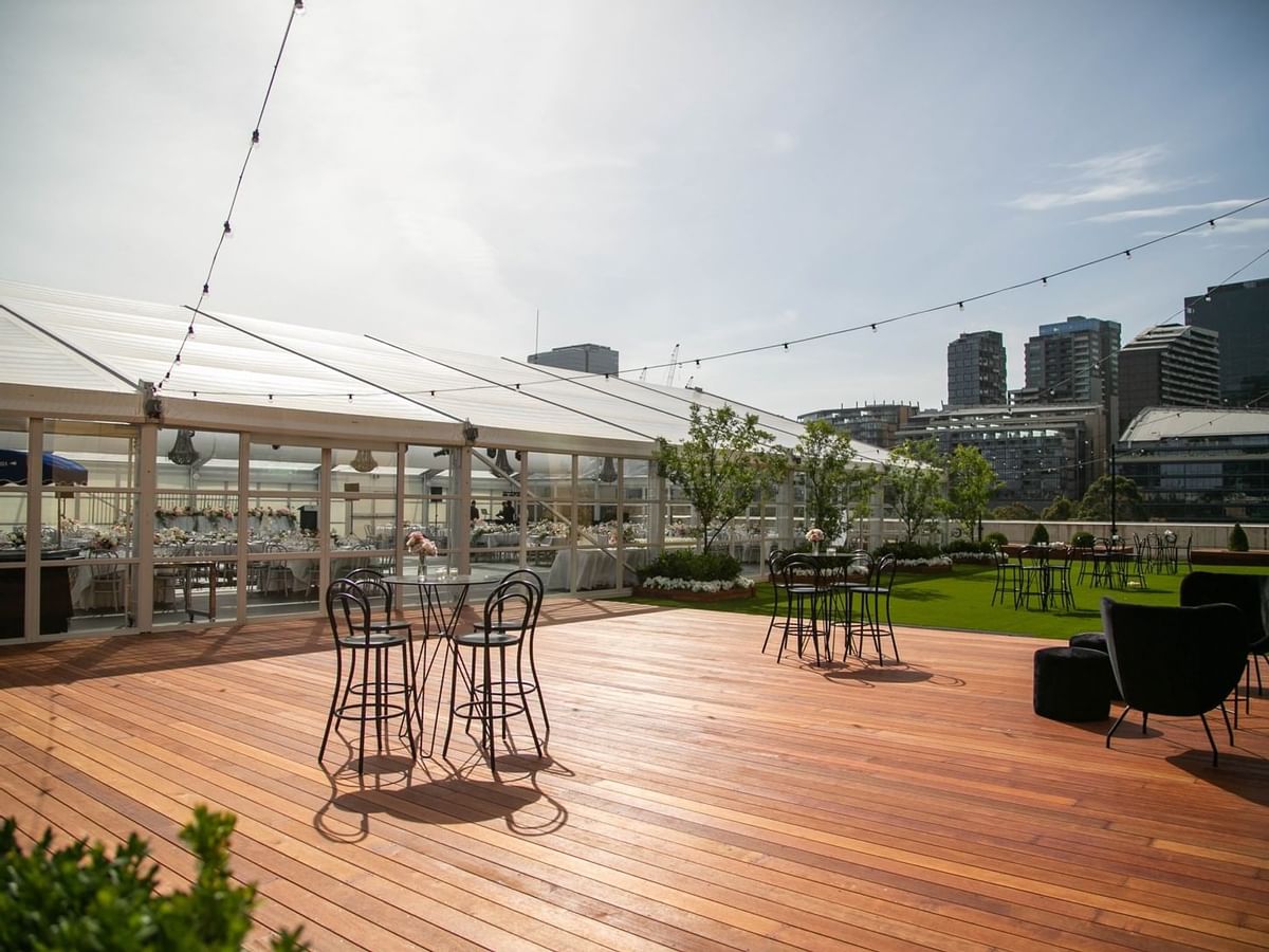 Outdoor event arranged in Crown Aviary at Crown Hotel Melbourne