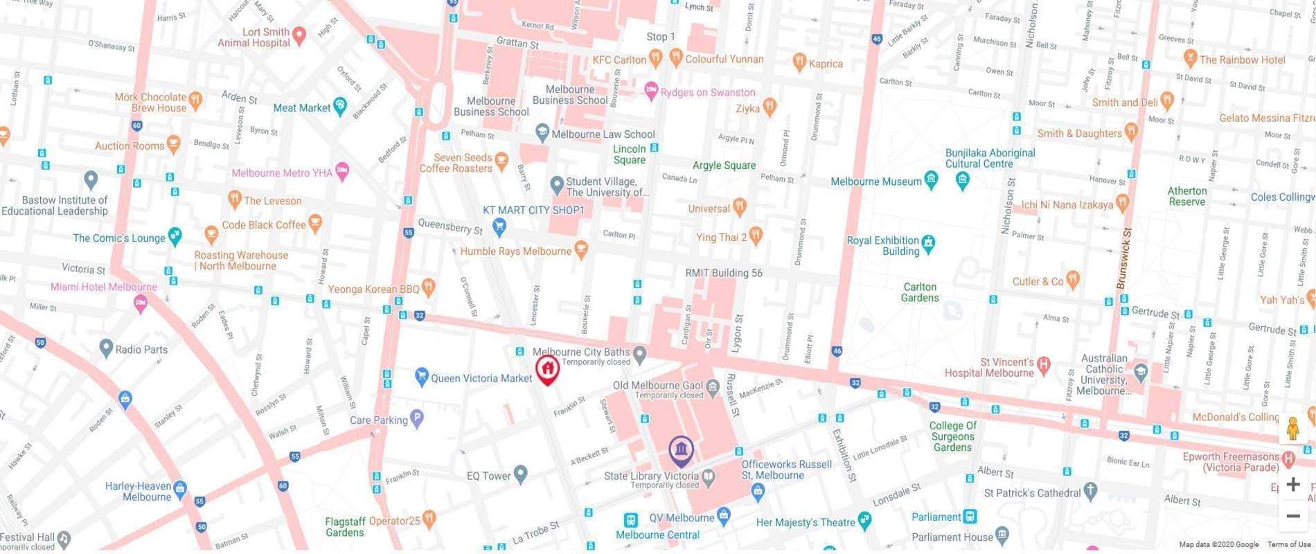 UniLodge Melbourne City Map