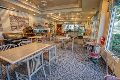 Dining area Table layout view of restaurant at Bear Lodge 