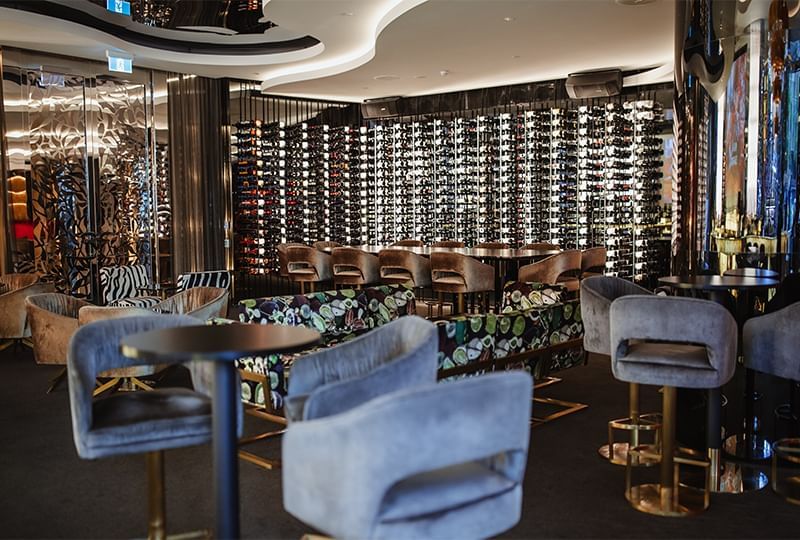 Interior of The Reserve Wine Bar at Emporium Hotel South Bank