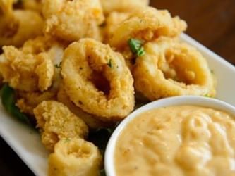 calamari and sauce