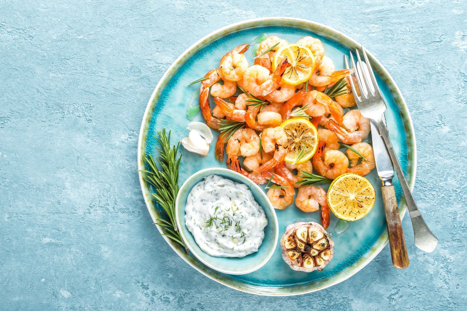 Grilled shrimps served at Sunseeker Resort