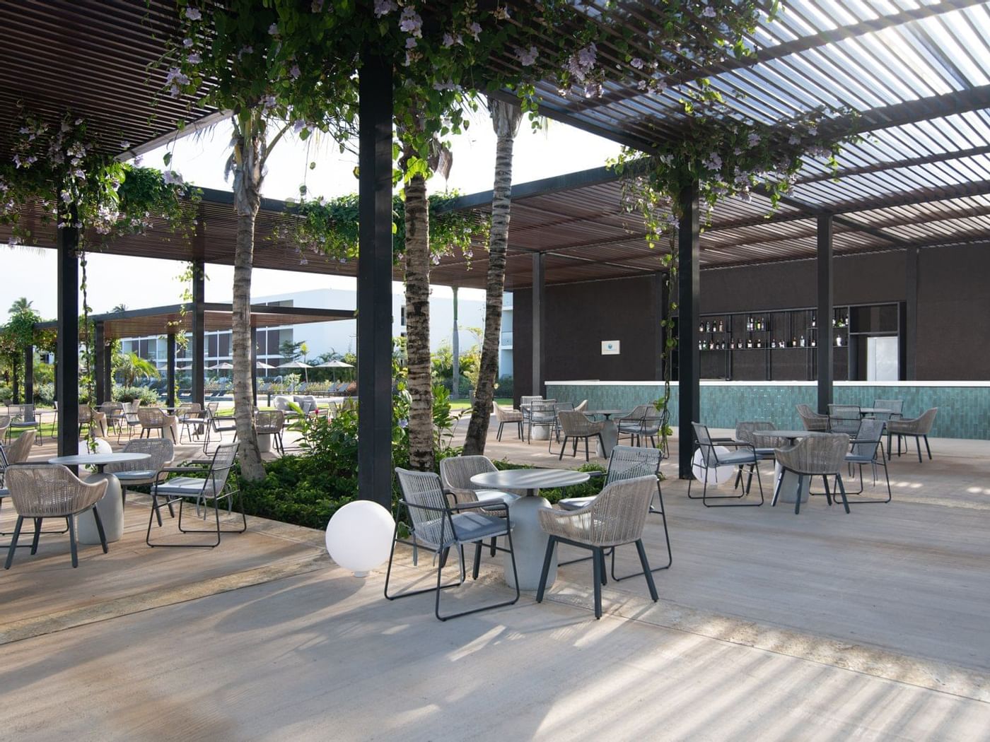 Wonderpool outdoor dining at Live Aqua Beach Resort Punta Cana