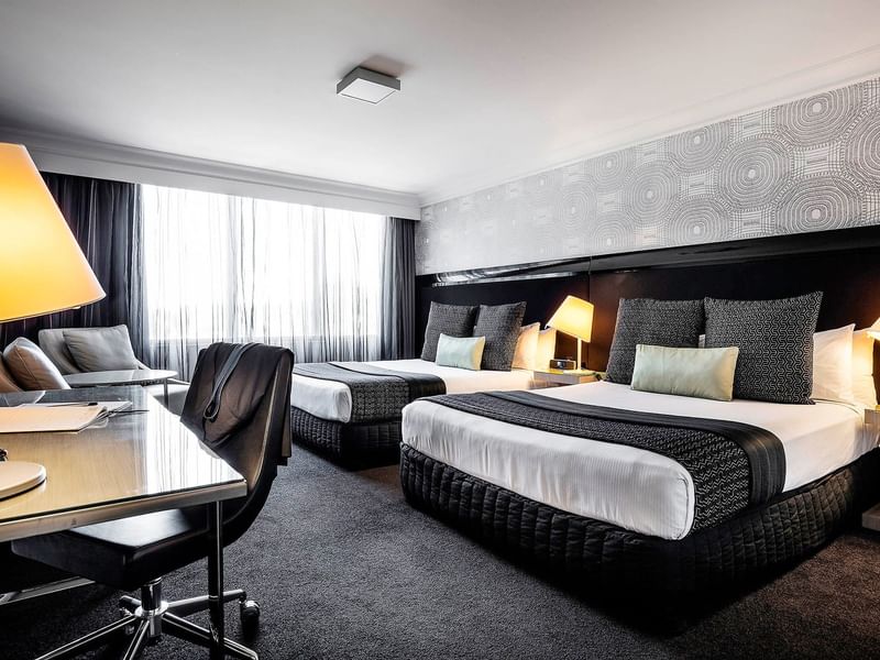 Deluxe Twin room with two queen beds at Pullman Brisbane King George Square