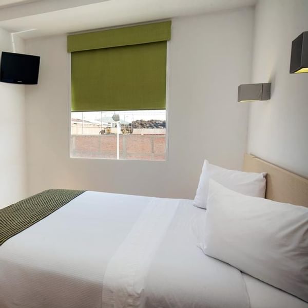 Bed & TV in Accessible Room at One Hotels