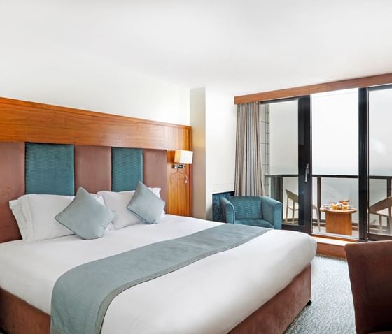 Bed & furniture in Standard King Room at The View Eastbourne