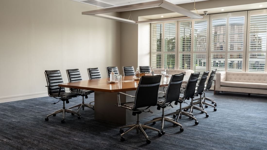 Stylish Boardroom at Event Centre at Panthers near Mercure Penrith in Penrith.