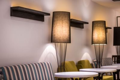 Table du bar à café