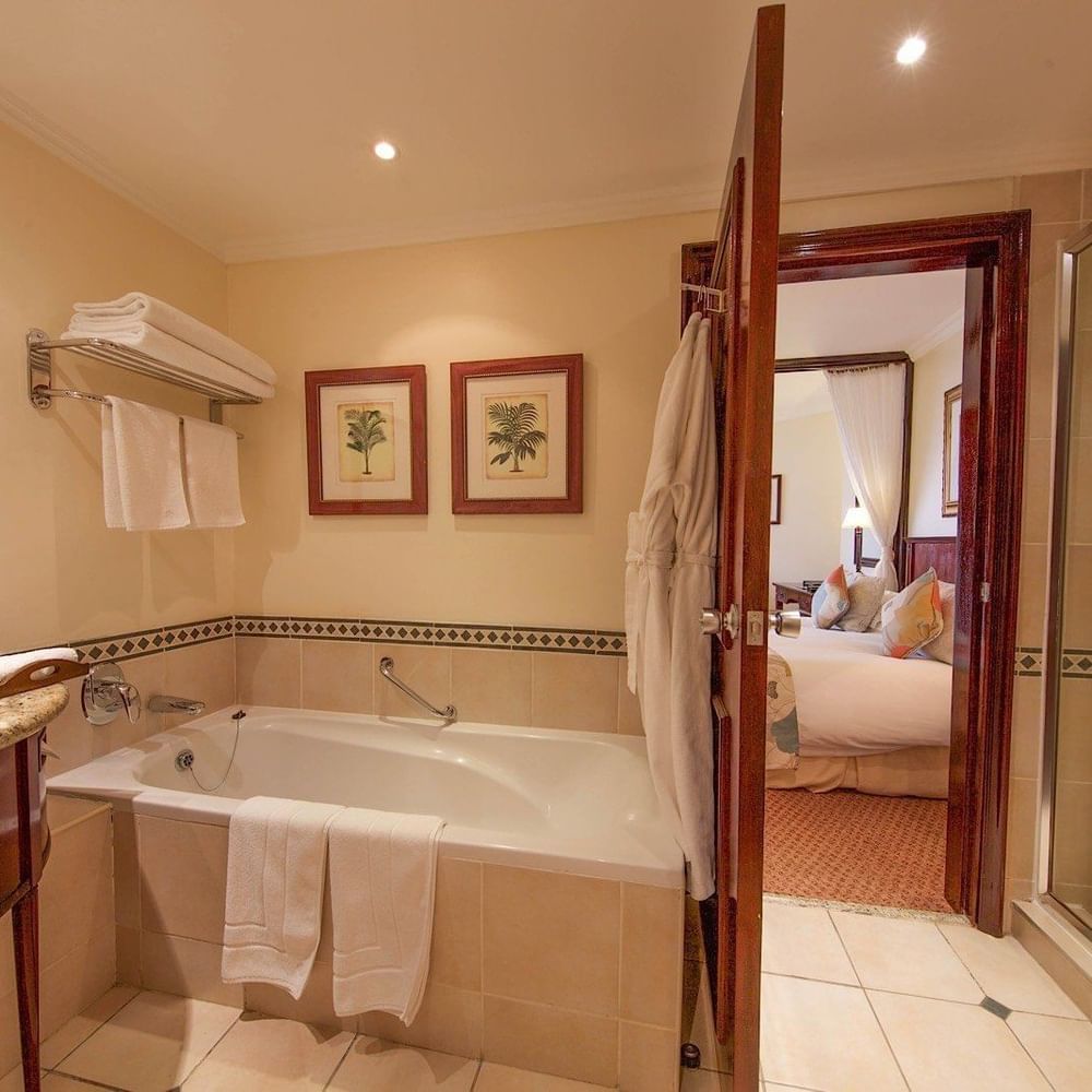 Bathroom at the Executive Suite at Lake Kivu Serena Hotel