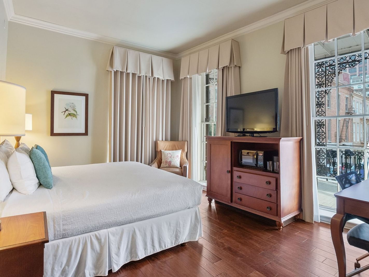 Traditional One King Bed Room with one bed at St. James Hotel
