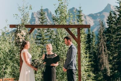 A couple getting married at The Malcolm Hotel