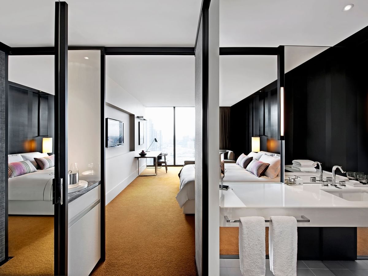 Interior of The City Luxe Room at Crown Metropol Melbourne