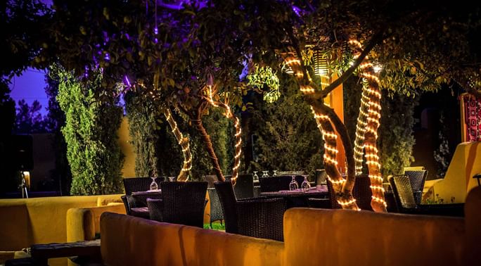 Outdoor dining in Jasmine Food Court at Quetta Serena Hotel