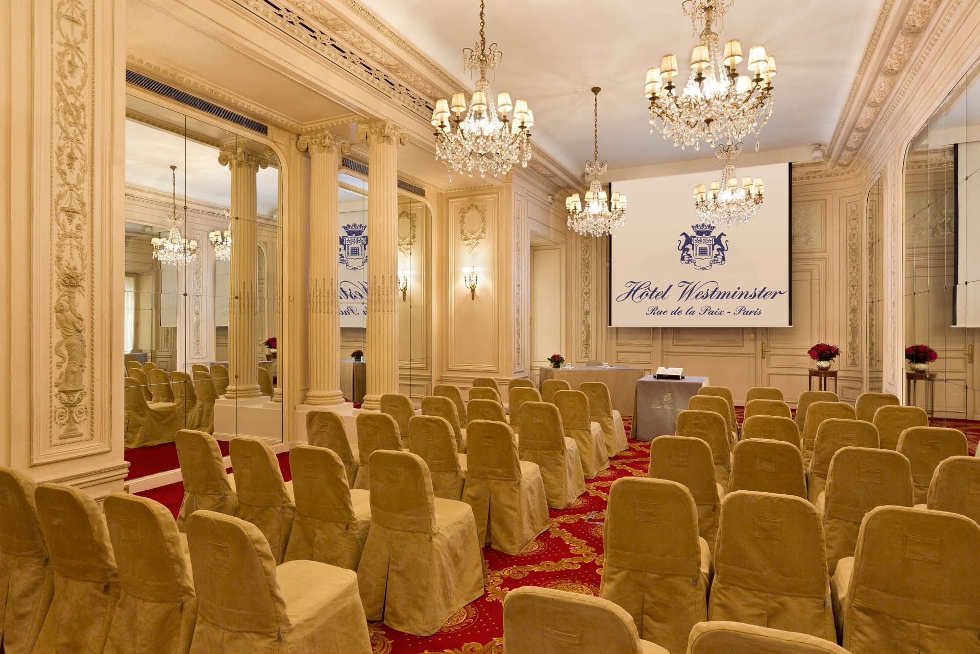 Salle de réunion Récamier à l’Hôtel Westminster