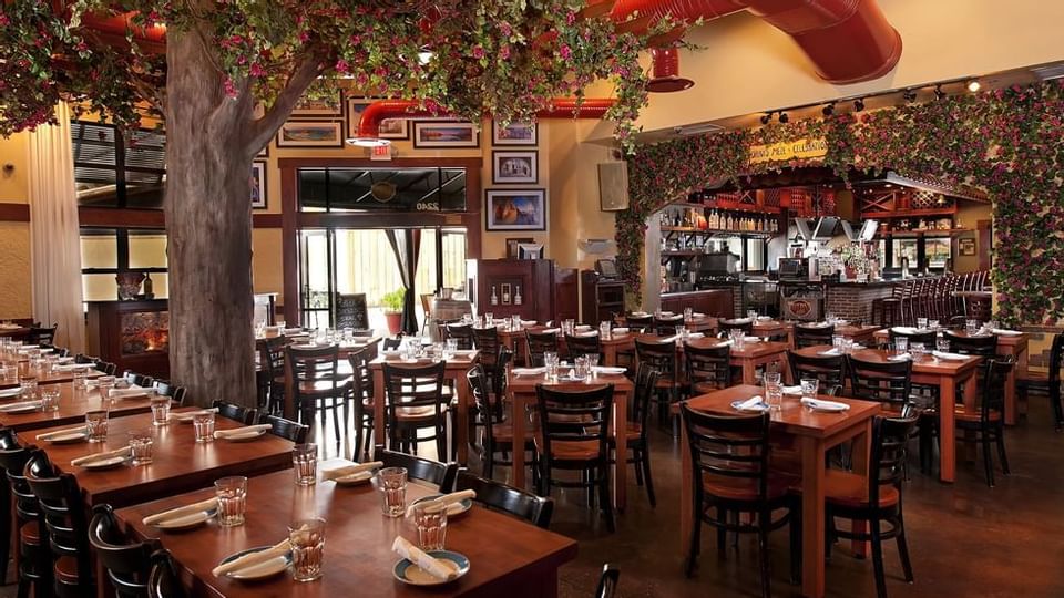 Dining area of Taverna Opa near Legacy Vacation Resorts