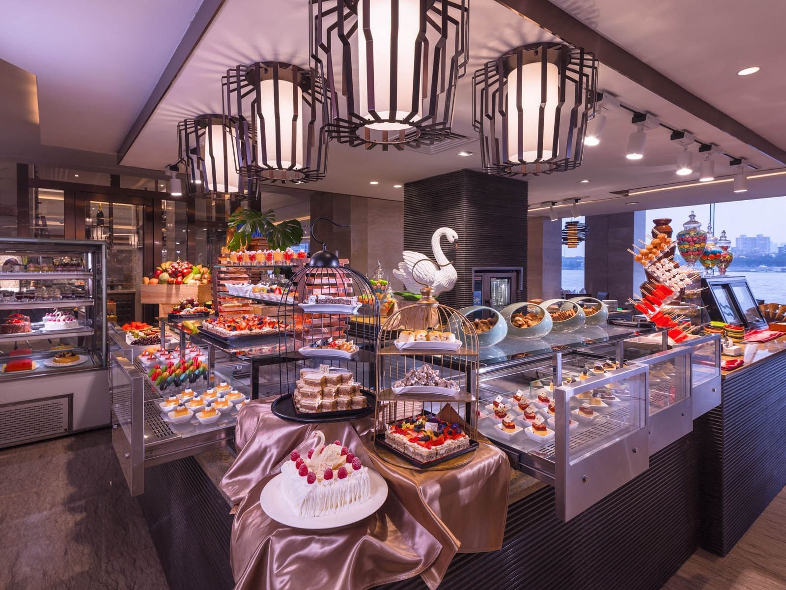 A display of Baked Goods in River Café at White Swan hotel