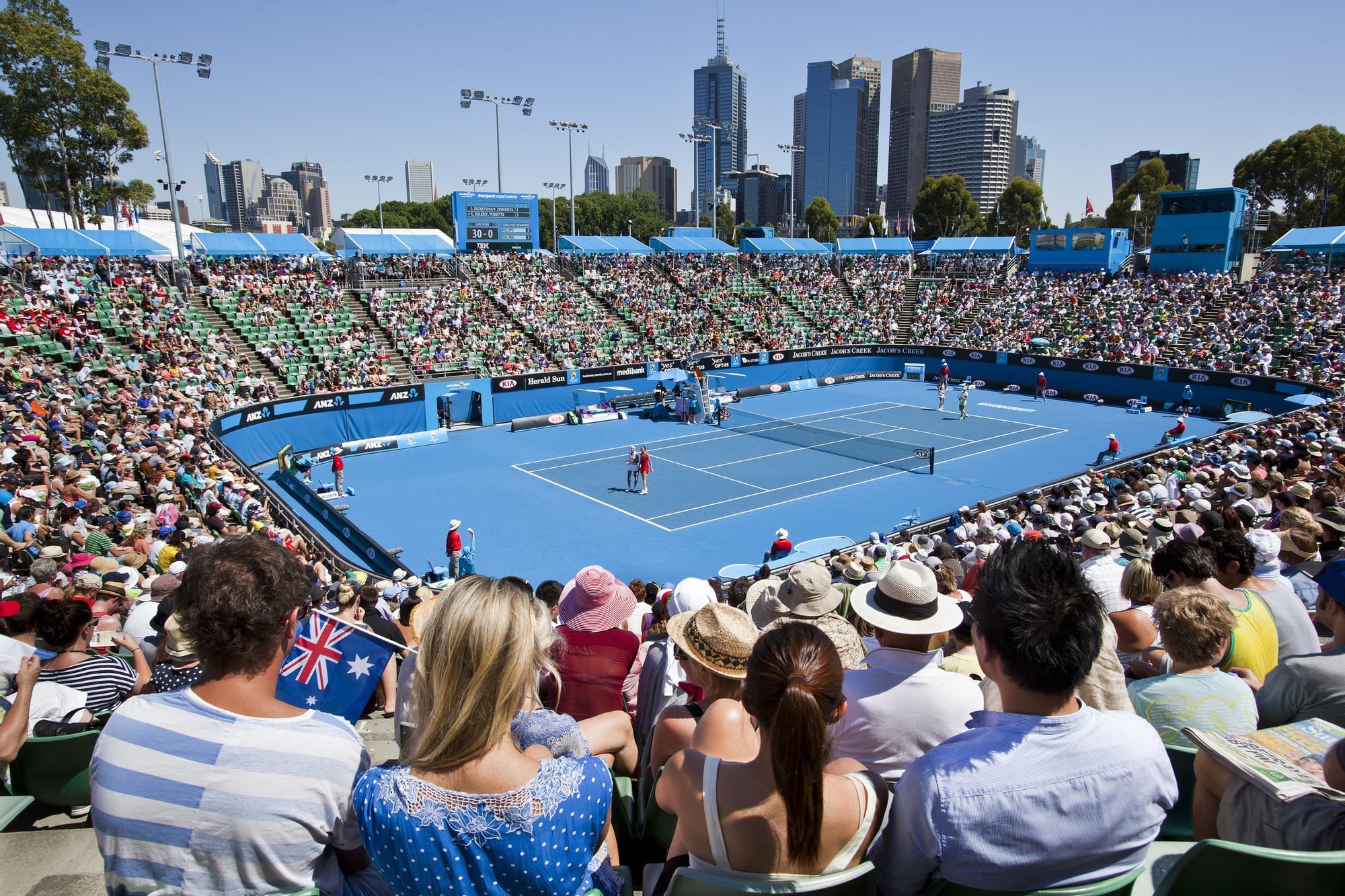 Australian Open Tennis in Melbourne Park near Como Melbourne