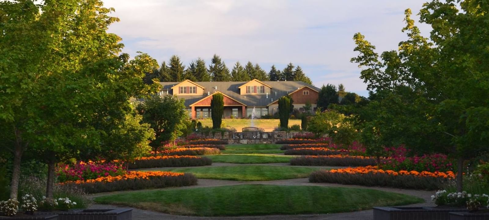 View of the Resort from the Oregon Garden