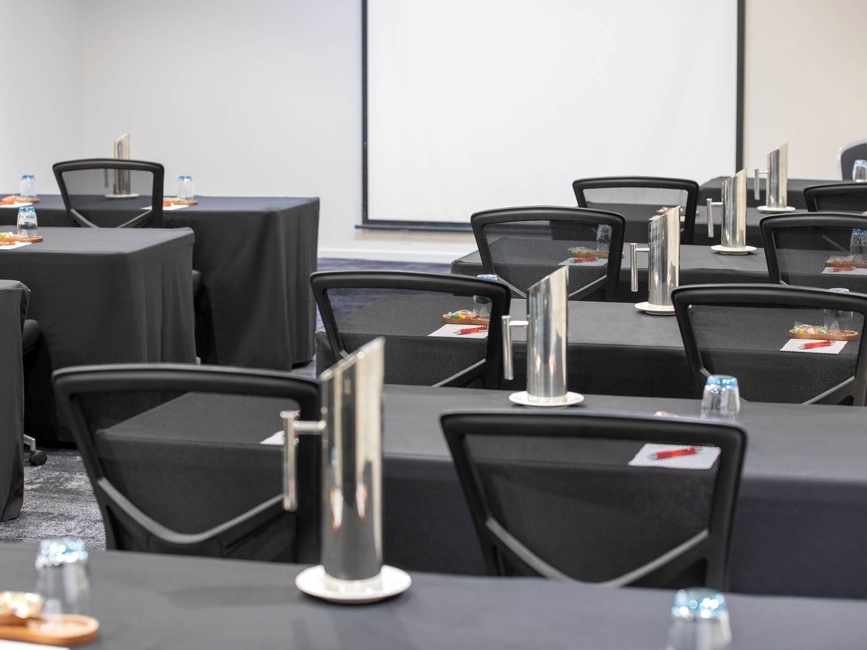 Classroom set-up in Chancellor 6 room at Grand Chancellor Melbourne
