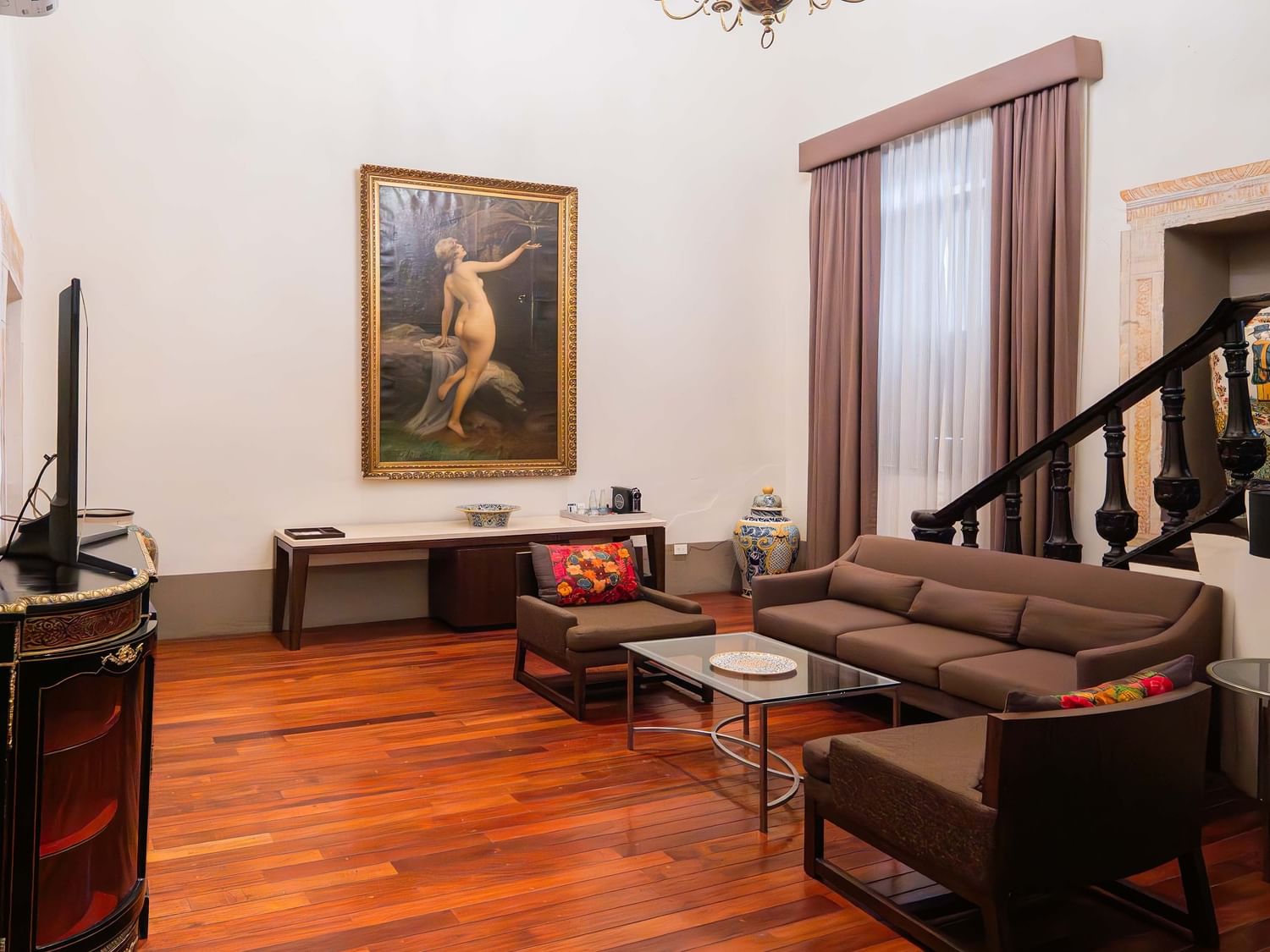 Sala de la Suite Presidencial King en el Hotel Quinta Real Puebla de Heroica Puebla de Zaragoza