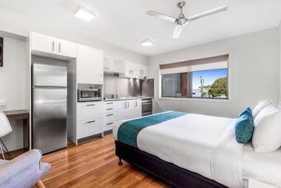 Studio Balcony | Serviced Apartments Brisbane | Essence Apartmen