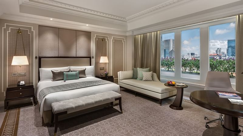 The Esplanade Room with king bed at Fullerton Group
