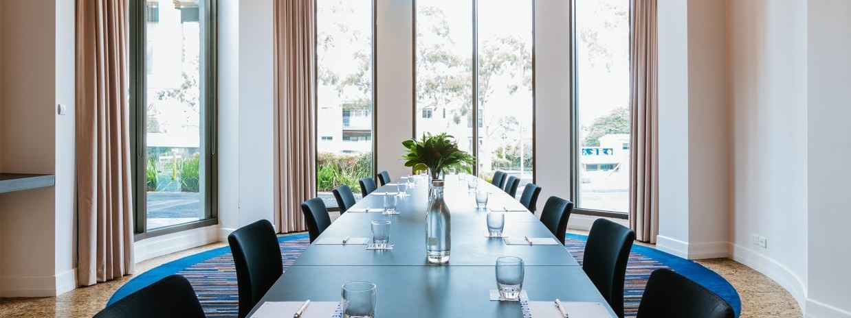 Conference table in Eureka Room at Novotel Glen Waverley
