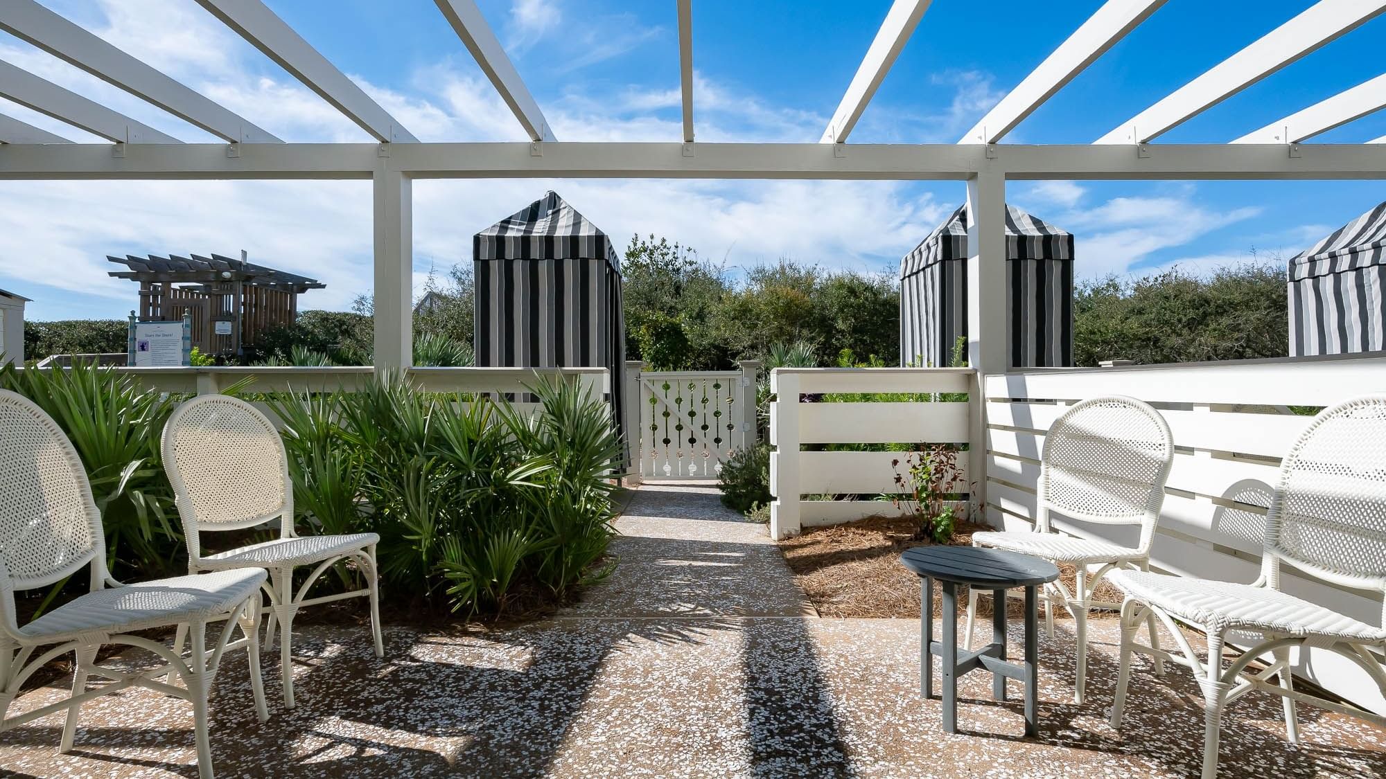 Dune View Room Patio Area at WaterColor Inn
