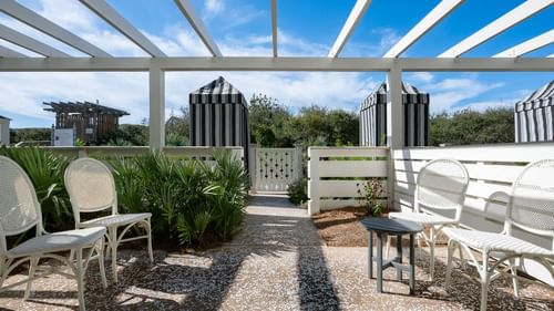 Dune View Room Patio Area at WaterColor Inn