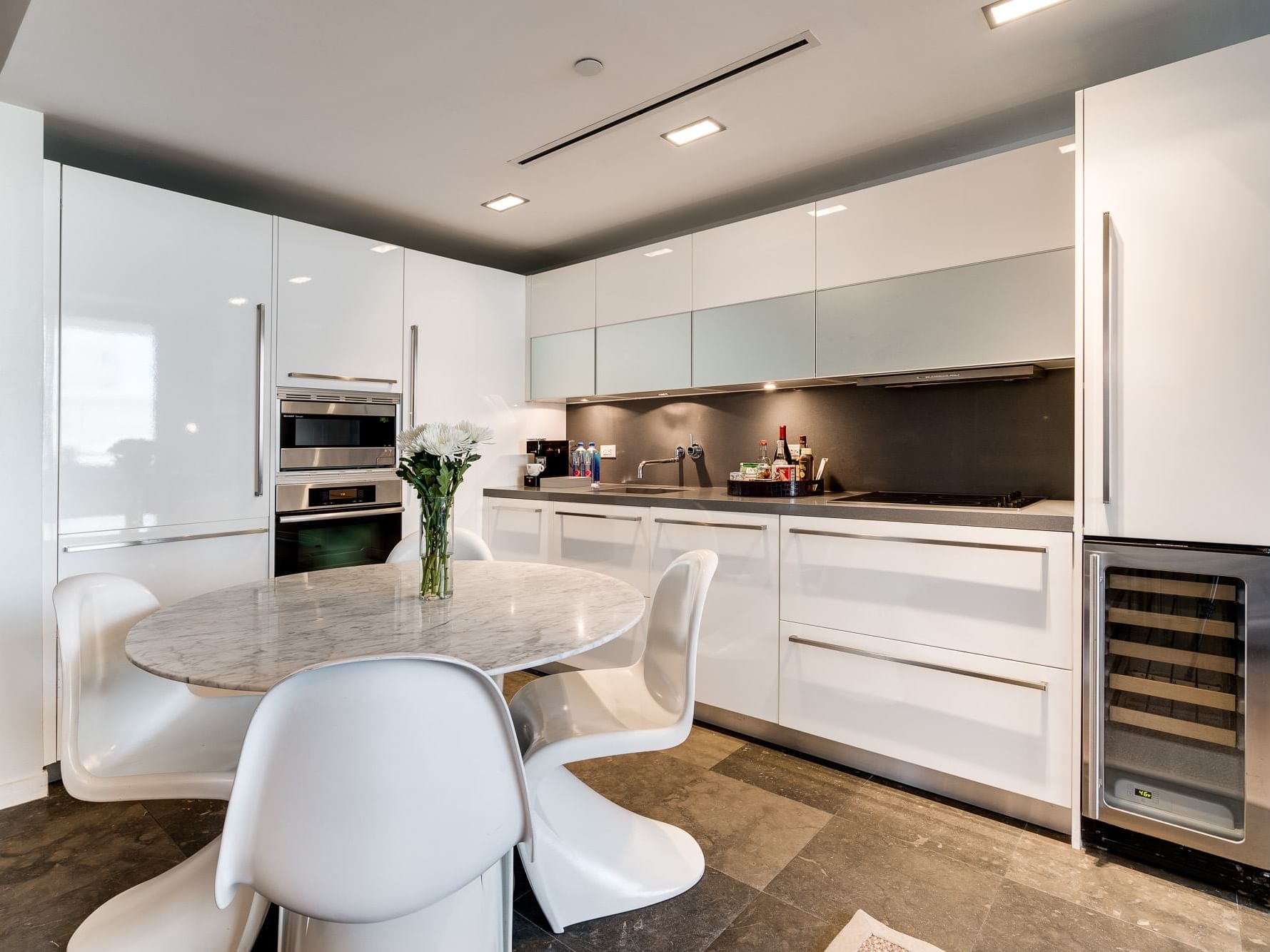 Dining area of One Bedroom Suite at Boulan South Beach Hotel