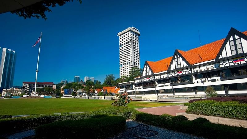Distant view of Merdeka Square near Sunway Resort Hotel