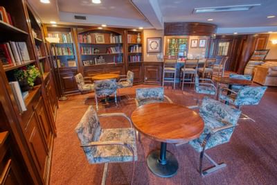 View of the dining area at Sophie Station Suites