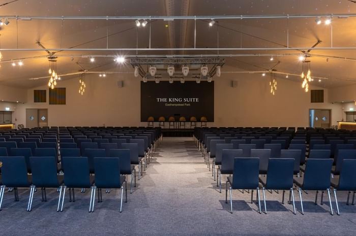 Large conference meeting in The King Suite at Easthampstead Park in Berkshire