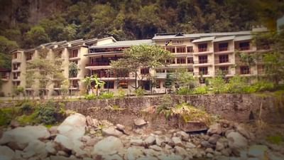 The view of the Sumaq Machu Picchu Hotel from a distance