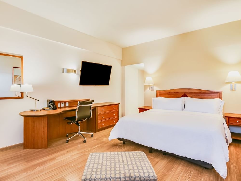 Bed in Room with a View, 1 King at Fiesta Americana Travelty