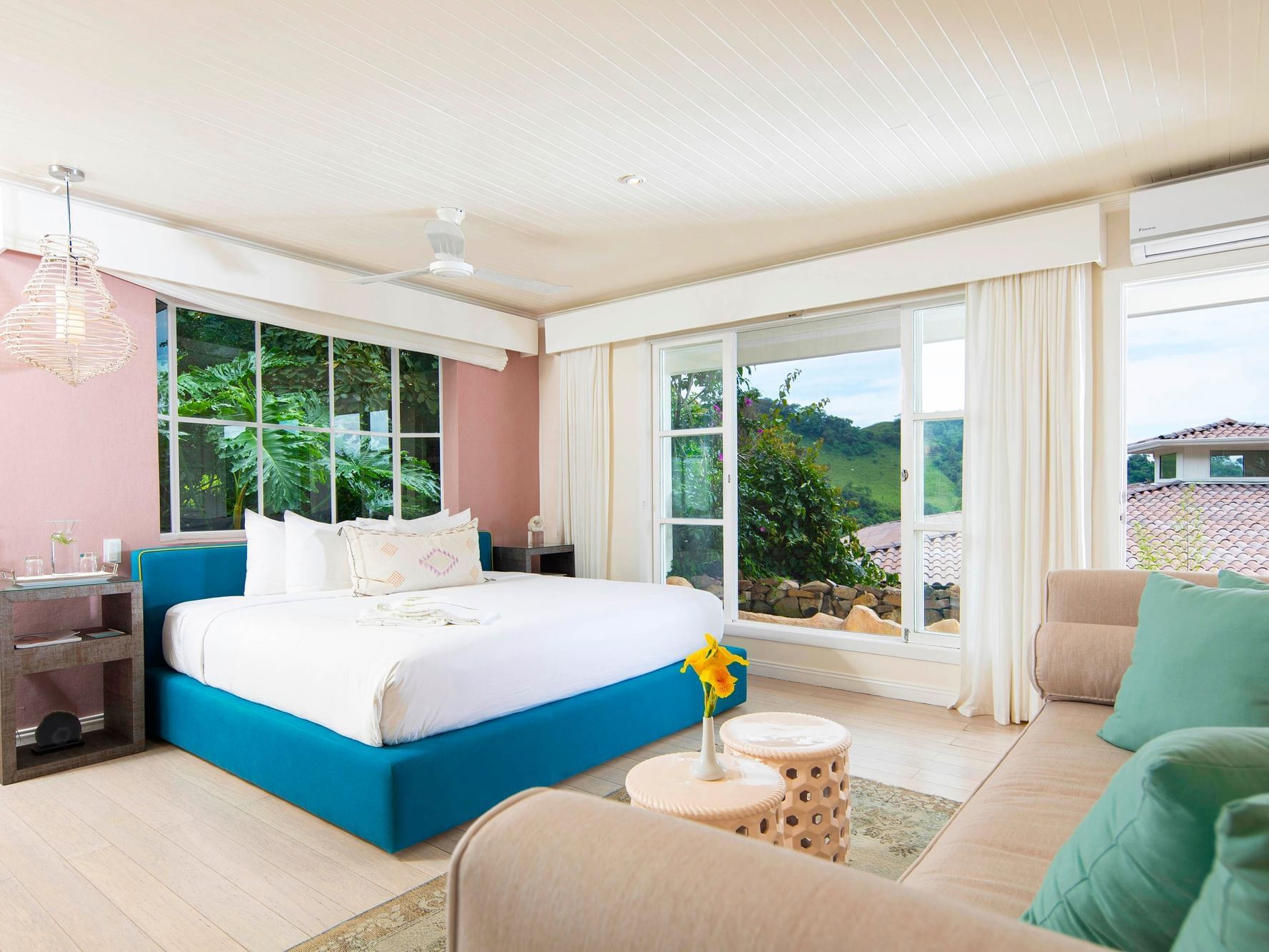 Interior of Deluxe Room with king bed at Retreat Costa Rica