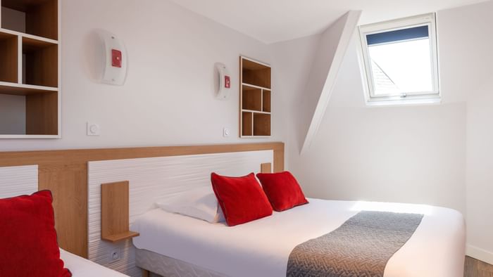 Double bed room in Hotel de Perros at The Originals Hotel