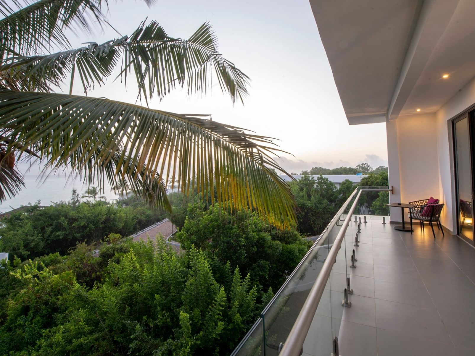 Tropical Nest balcony with sea view at SafiraBlu Luxury Resort
