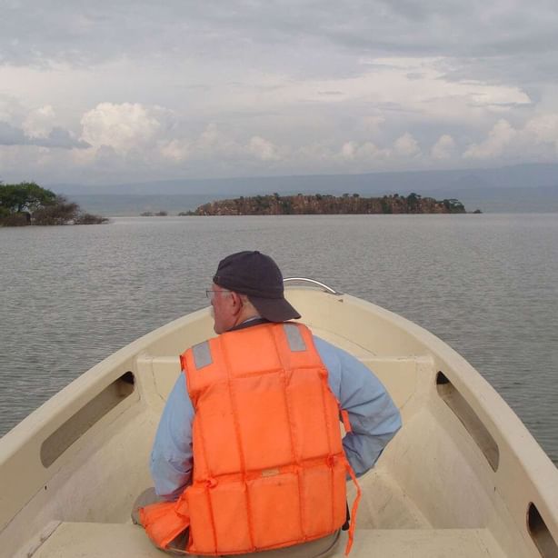 Guests on boat rides on Lake Baringo near Hotel Lake Elmenteita