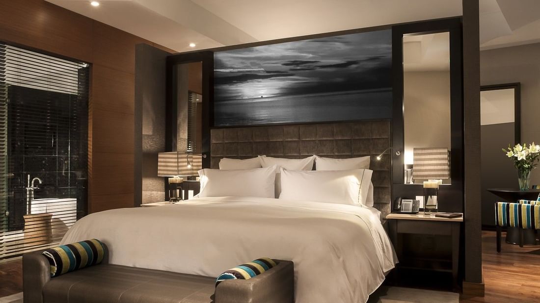 King bed in Executive Suite at Live Aqua Urban Resort México