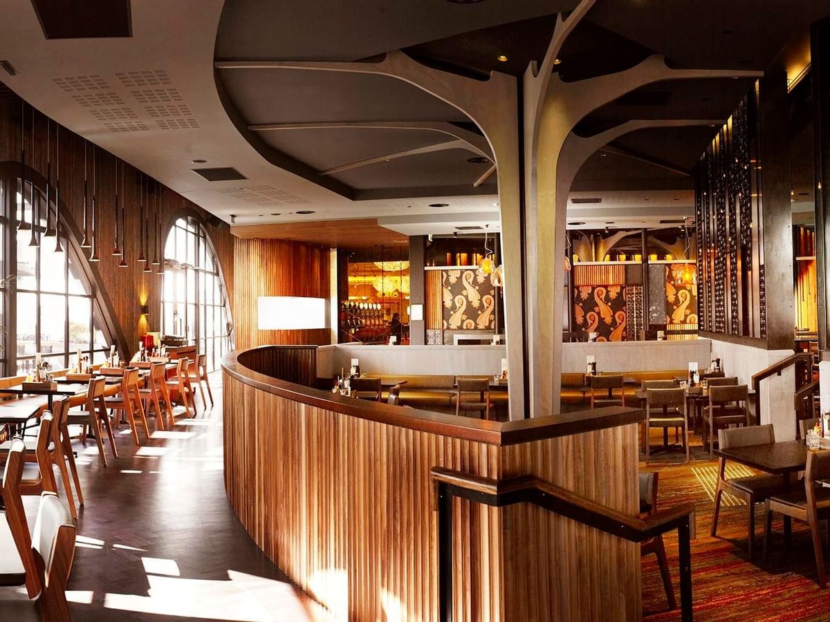 Dining area in The Merrywell event room at Crown Towers Perth