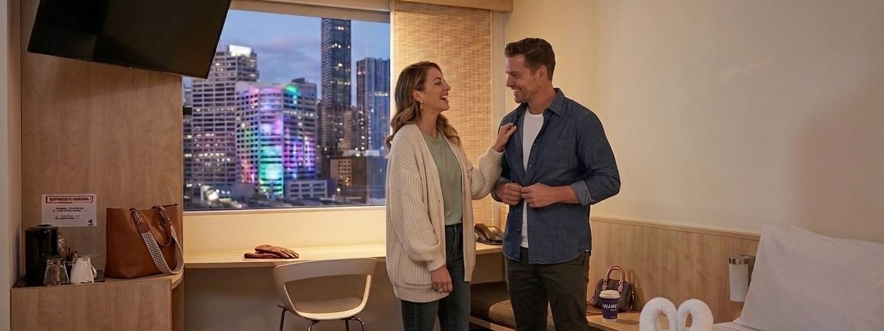 Vivid Sydney light installations near Darling Harbour, close to ibis Sydney Darling Harbour