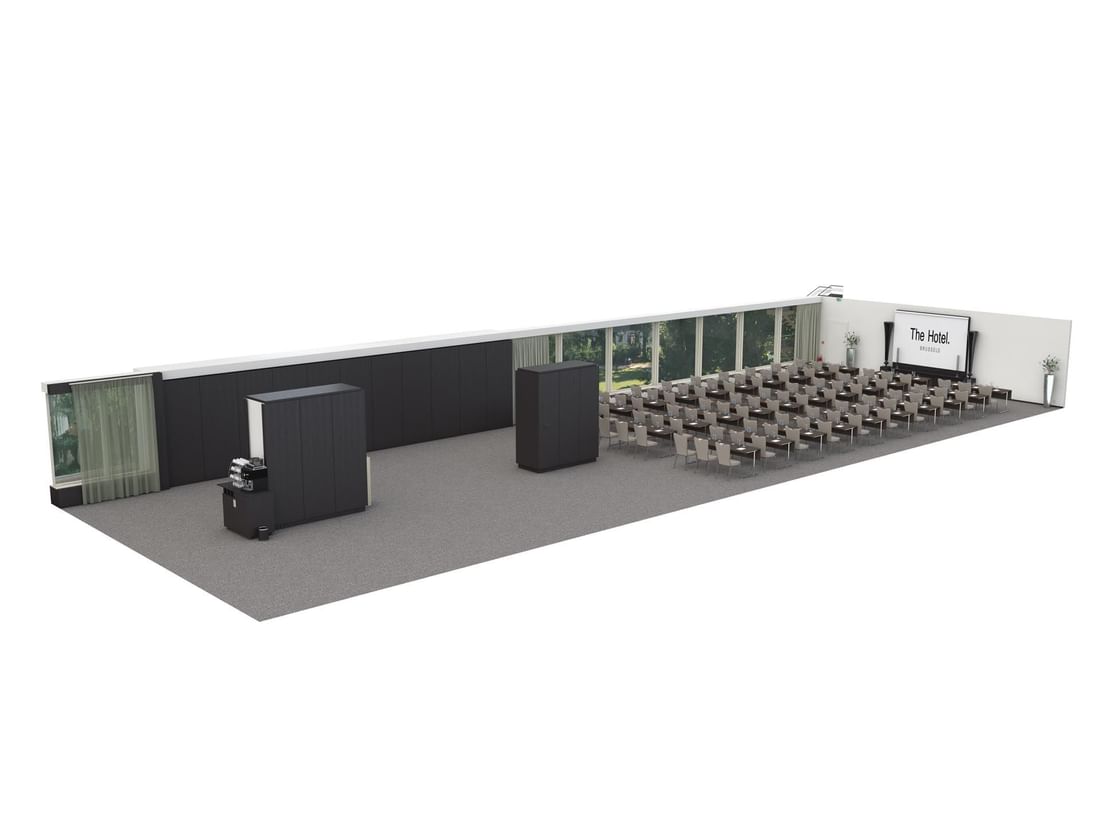 3D plan of Park Ballroom venue at The Hotel Brussels