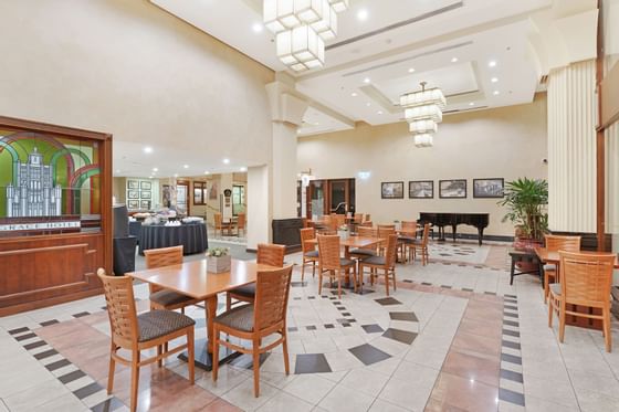 Interior view of restaurant at Federal Hotels International