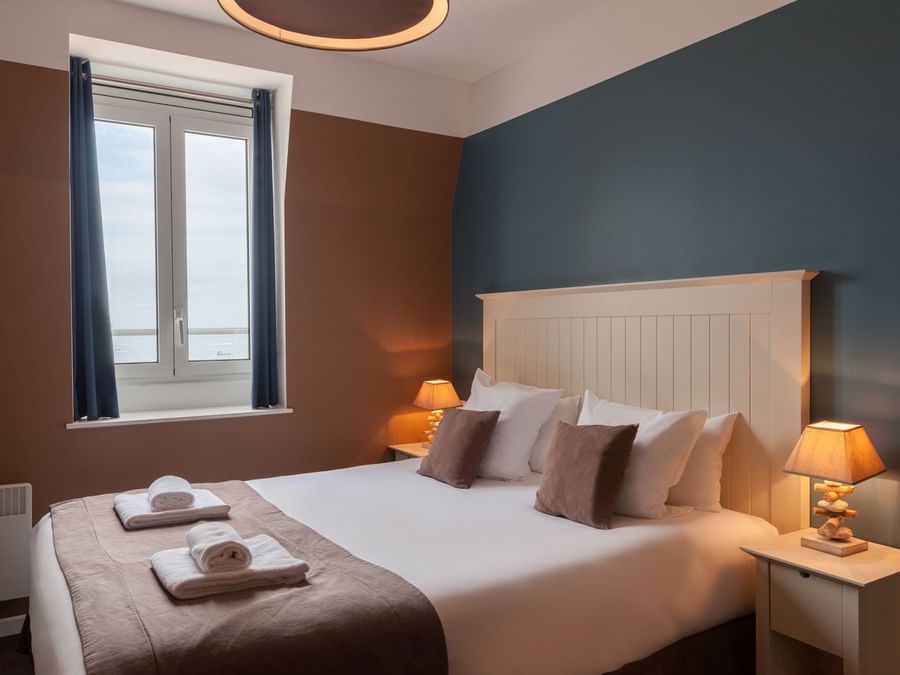 view of double room overlooking the sea at The Originals Hotels