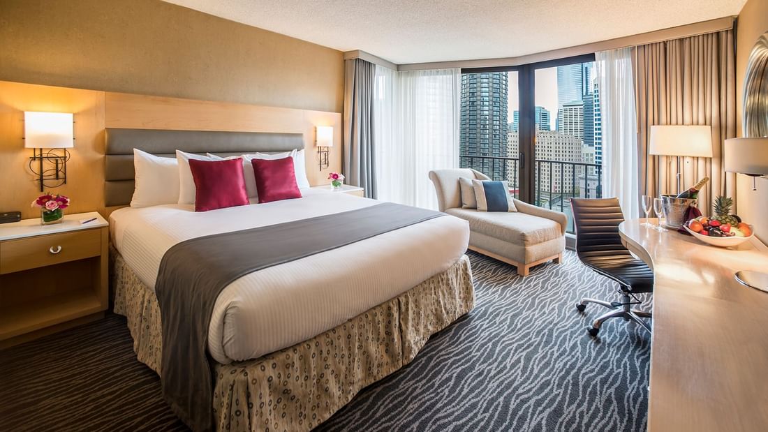 Interior of Premier Room with a city view at Warwick Seattle