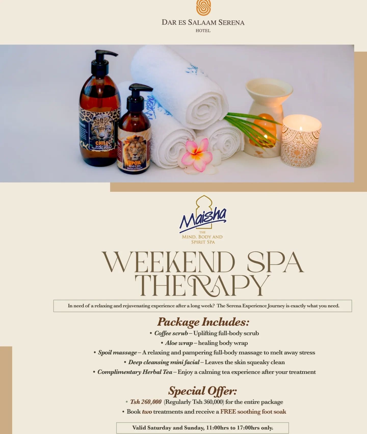 maisha spa weekend offer