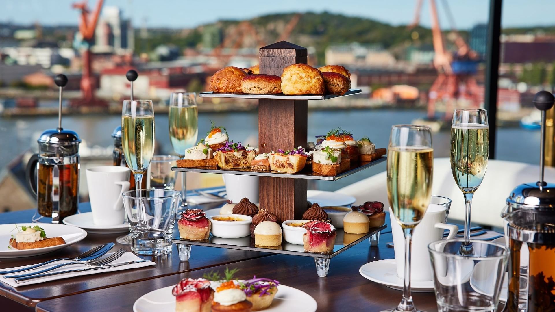 Afternoon Tea at Hotel Riverton, Gothenburg