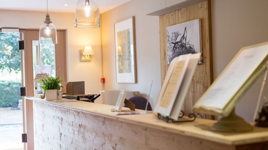 The Reception desk of Originals Le Kastelberg