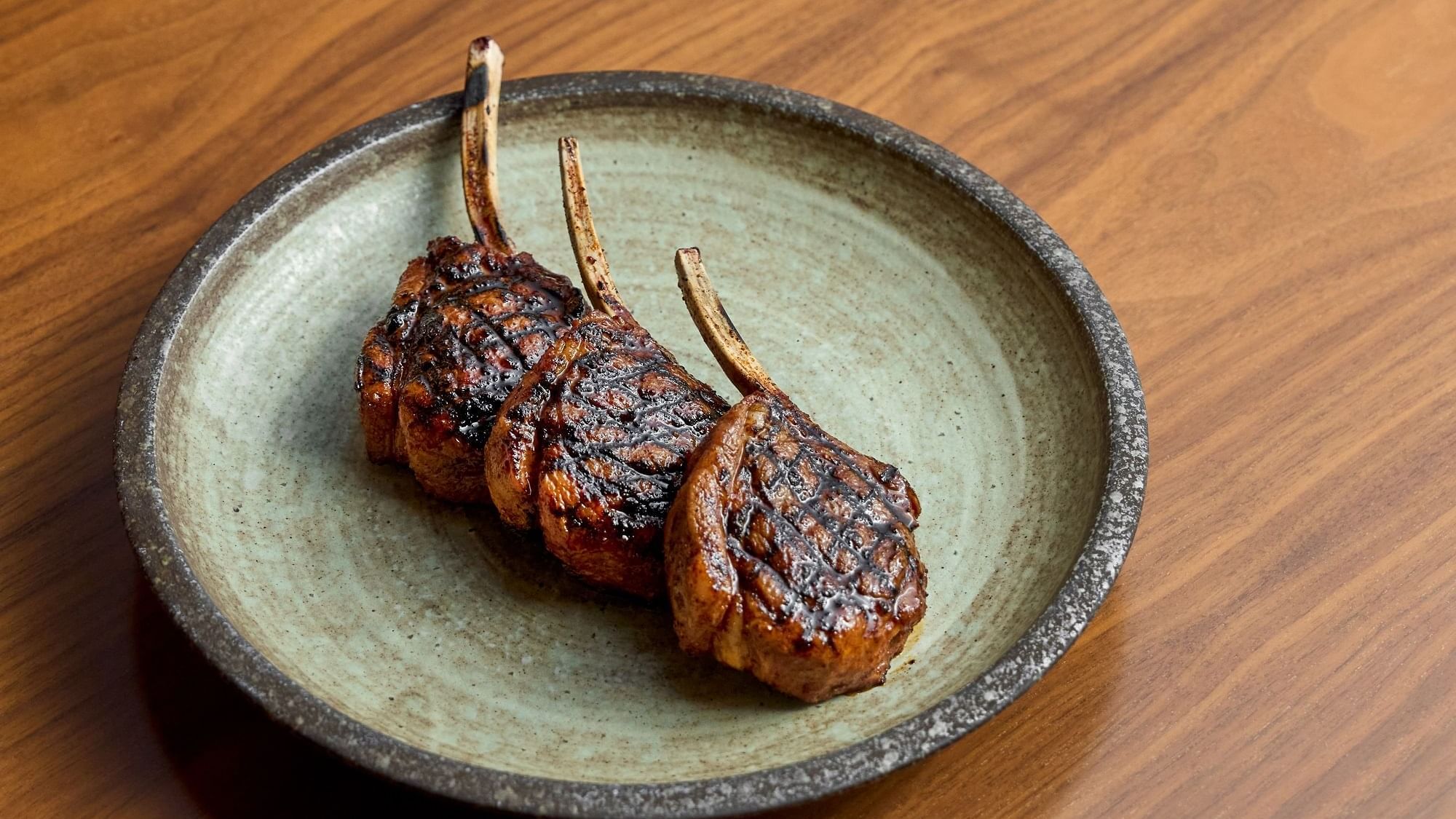 Lamb chops served in Pacific Groove Restaurant & Lounge at Paramount Hotel Dubai